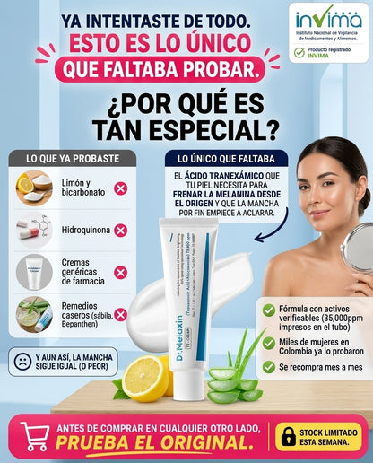 Dr Melaxin: Crema Antimanchas que Elimina el Melasma de Raíz