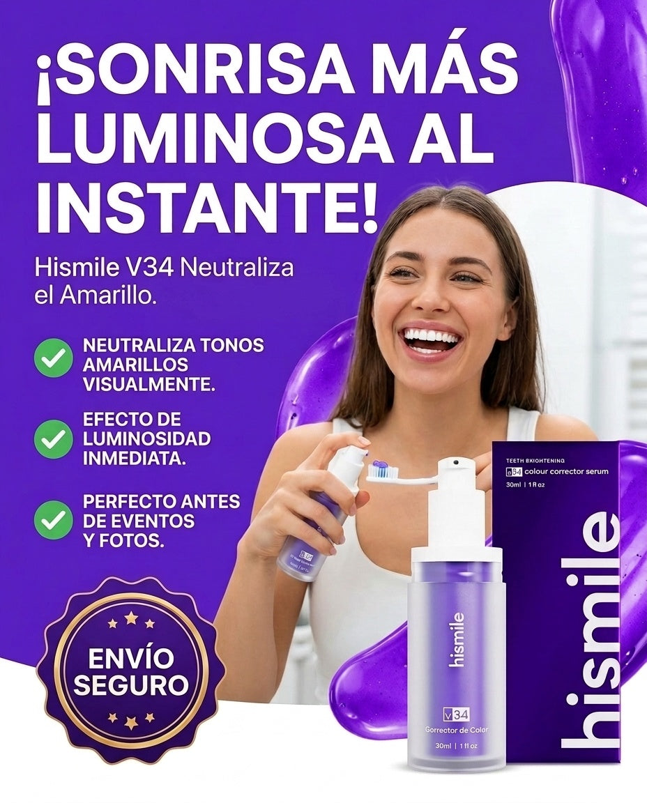 Aplicando Hismile V34 con cepillo de dientes
